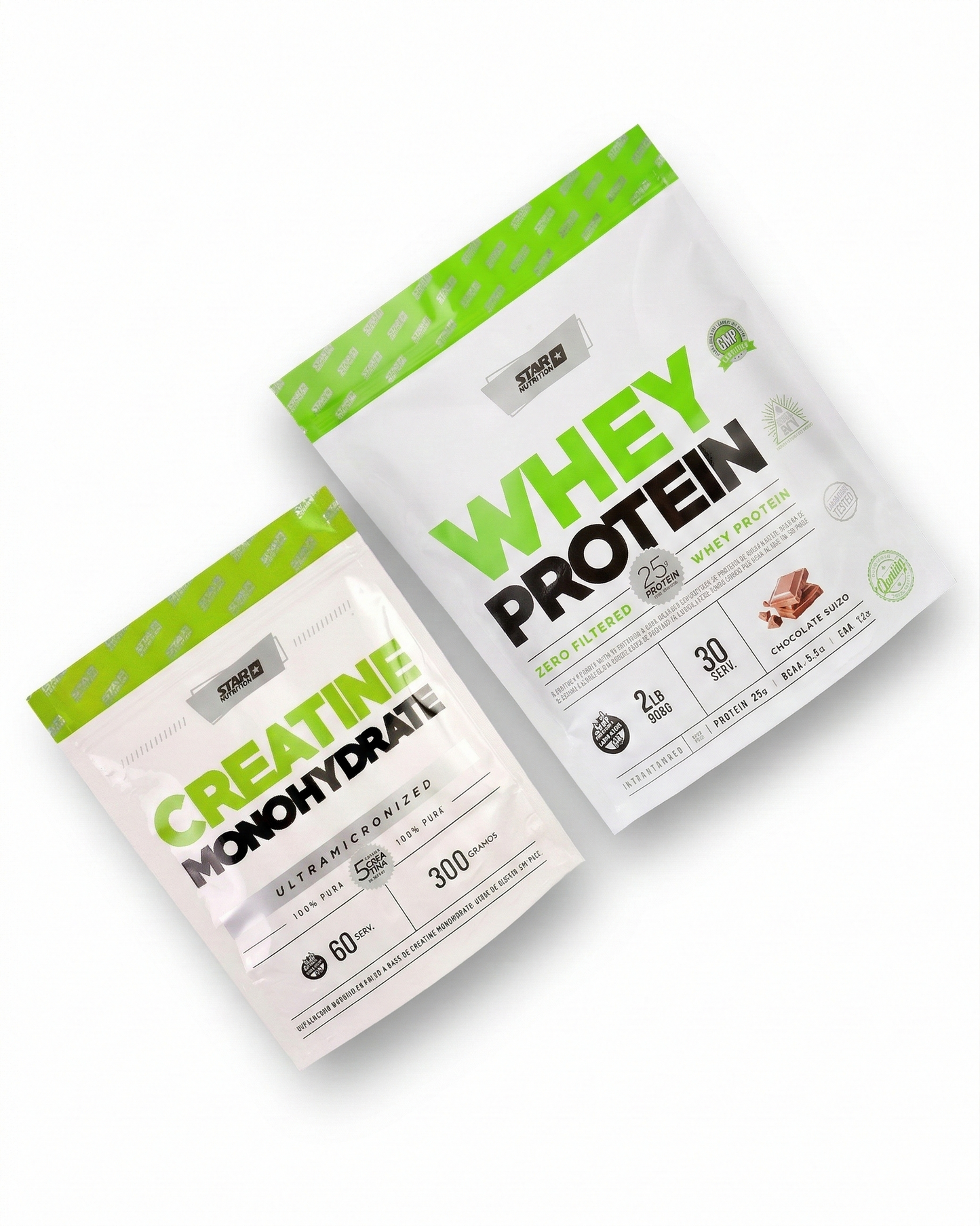 Combo Star Nutrition - Creatina 300g + Proteina 907g